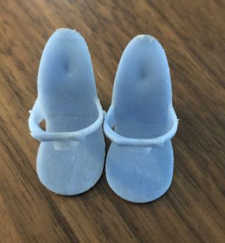 Miss Nancy Ann Or Other 10 1/2” Fashion Doll Vintage Shoes Light Blue