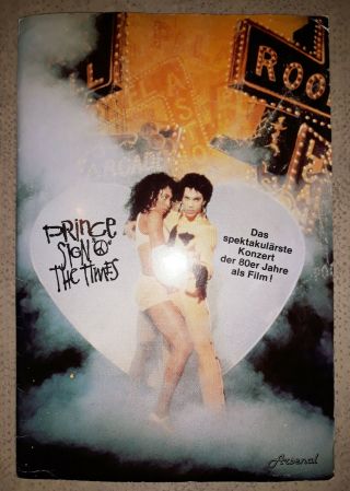 Prince Mega Rare German Sign Of The Times Movie Promo Press Pack Plus Poster