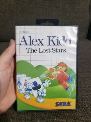Alex Kidd: The Lost Stars Sega Master Complete Cib Rare As - Is