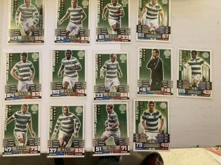 13 Celtic Match Attax 2014 - 15 And 2015 - 16 Cards All Different Some Rare