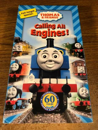Thomas & Friends Calling All Engines Vhs Movie Vcr Video Tape Cartoon Rare