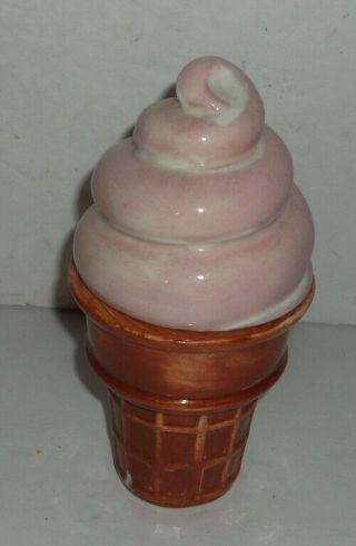 Vintage Rare Dairy Queen Ice Cream Cone Ceramic Coffee Mug Cup Signed 1 Of Kind