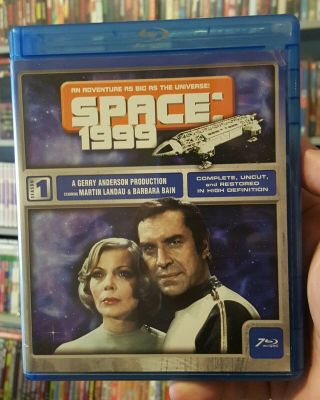 Space 1999 Complete Season 1 Blu - Ray Gerry Anderson 7 - Disc Oop Rare A&e Freeship