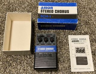 Arion Sch - 1 Stereo Analog Chorus Gray Rare Vintage Guitar Pedal Pristine Mij