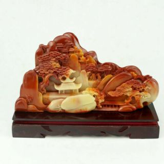 2020 Hot Collect Chinese Hand - Carved Shoushan Stone Scenery Figure Statue