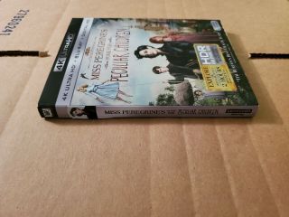 Tim Burton ' s Miss Peregrine ' s: w/RARE OOP Slipcover (4K HD & Blu - ray) No Code 3
