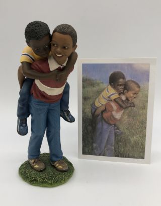 Brenda Joysmith Our Song Figurine “he’s My Brother” Rare 1998 Item 19002