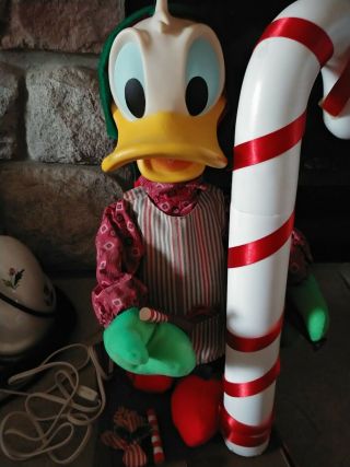 Santa’s Best Mickey Unlimited Disney Donald Duck Animatronic Figure 1996 Rare