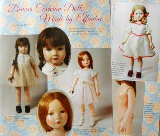 9p History Article,  Color Pics - Vtg Dewees Cochran Dolls By Effanbee