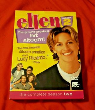 Ellen The Second Season 2 Two Dvd Out Of Print Rare Comedy Tv Box Set Oop