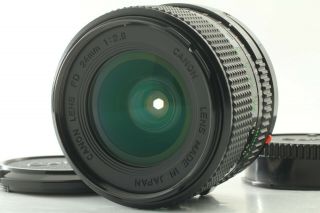 Rare [n Mint] Canon Fd 24mm F/2.  8 Nfd Wide Angle Mf Lens From Japan 20112