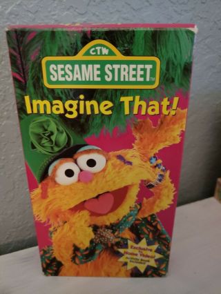 Sesame Street - Imagine That (vhs 1996) Rare