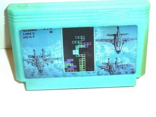 Tetris Famiclone Famicom Dendy Pegasus Nes Old Vintage 8 - Bit Game Cartridge Rare