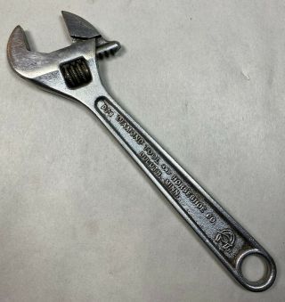 Rare Vintage Diamond Tool & Horseshoe Co.  D78 8 " Adjustable Crescent Wrench Usa