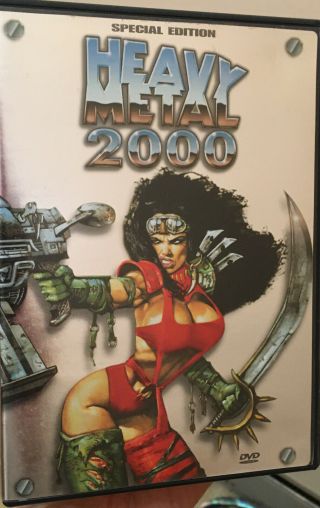 Heavy Metal 2000 Dvd Special Edition Silver Cover Complete With Insert Rare Oop