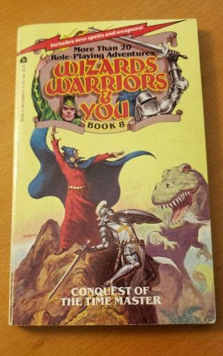 Wizards Warriors & You - Book 8 - Conquest.  Rare 1985 1st Ed.  Paperback - Cyoa