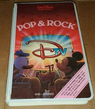 Walt Disney Dtv Pop & Rock Vhs Tape - Rare Oop