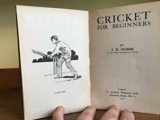 Old and rare Cricket book from 1922 3