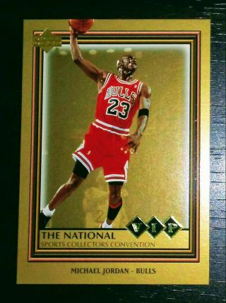 Michael Jordan 2006 Upper Deck The National Vip Gold Insert - Only 1 Listed Rare