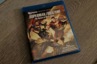 Superman/shazam: The Return Of Black Adam Blu - Ray Disc  (out Of Print) Rare