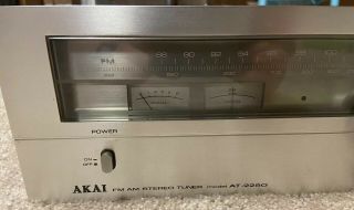 Akai Model AT - 2250 AM/FM Tuner Vintage RARE 1970’s Japan 2