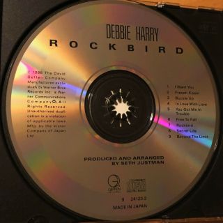 DEBBIE HARRY Rockbird Rock Bird CD Made In Japan RARE,  BONUS Blondie Pollinator 3