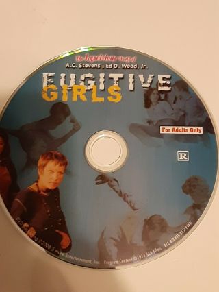 Fugitive Girls Rare Dvd Disc Only Ed Wood Classic Hard To Find