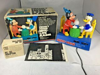 Very Rare Disney 1970s Mickey Mouse Nite - Light Radio