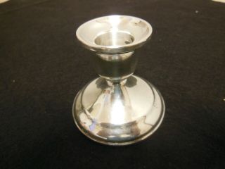 Vintage El - Sil - Co Sterling Silver Weighted Candle Holder Stick 2 1/2 " Tall