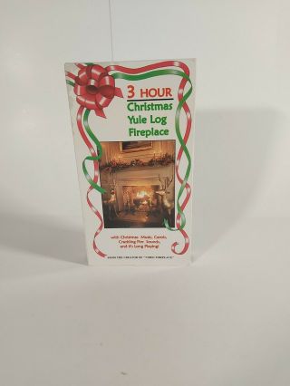Your Christmas Yule Log Fireplace With Music & Christmas Carols Rare Vhs 1987