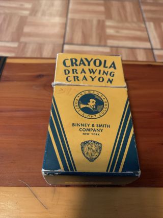 Vintage Crayola Drawing Crayons In The Box Rare Fun Art Coloring No.  48