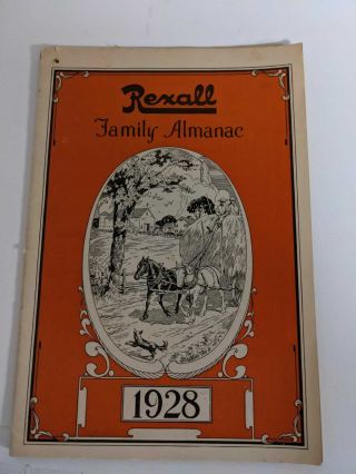 Vintage Rexall Family Almanac Drug Store 1928