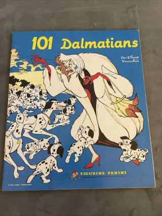 Vintage 101 Dalmatians Sticker Book Panini Disney Complete Stickers Italy Rare