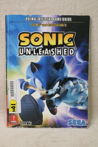 Sonic Unleashed Prima Sega Official Strategy Guide Ps2 Wii S/h Very Rare