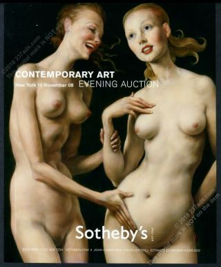 2008 John Currin 2 Nude Women Art Sotheby 