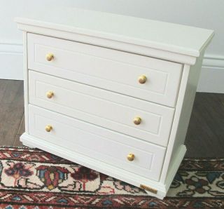 My Twinn White 3 - Drawer Dresser Chest Of Drawers Rare