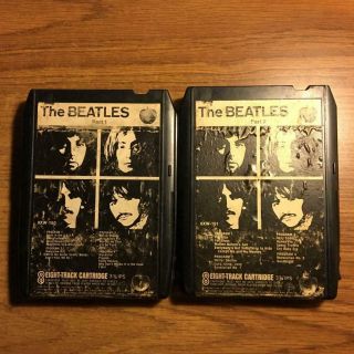 The Beatles White Album Part 1 & 2 1 Rare 8 Track Tape Late Nite Bargain