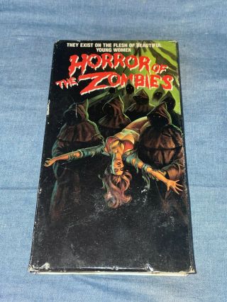 " Horror Of The Zombies " Vhs 1988 World 
