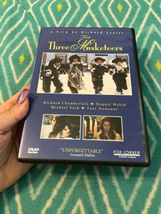 The Three Musketeers (dvd) Oliver Reed,  Raquel Welch,  Richard Chamberlain.  Rare