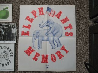 Beatles ULTRA RARE U.  S.  1972 APPLE ELEPHANTS MEMORY PROMOTIONAL ITEMS W POSTER 3