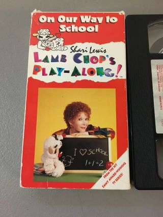 Rare OOP Shari Lewis Lamb Chop ' s Play - Along ON OUR WAY TO SCHOOL VHS VIDEO 1993 2