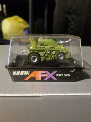 Afx Aurora Peace Tank Olive Drab/yellow 1973 Rare Htf.