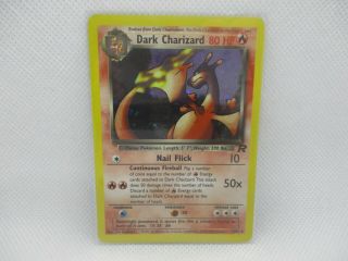 Dark Charizard Pokémon Card 4/82 Team Rocket Rare Holo English Cond