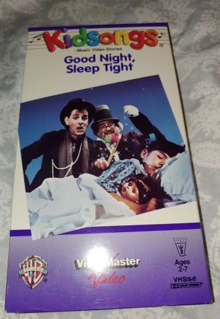 Kidsongs Good Night,  Sleep Tight’ View Master Video Vhs Rare Oop W/lyric Booklet