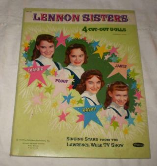 Lennon Sisters Cut - Out Paper Dolls With Folder & Clothes No Dolls