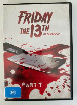 Friday The 13th Part 7 - The Blood (dvd) Region 4 Jason Vorhees Oop Rare
