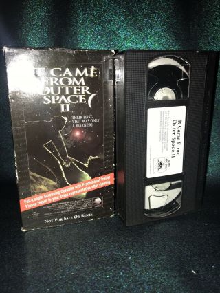 It Came From Outer Space Ii (1996) - Vhs - Horror / Sci - Fi - Promo/ Screener Rare