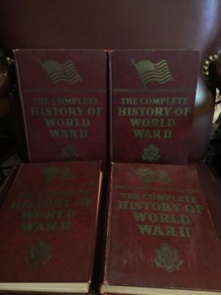[rare] Full Set History Of World War Ii - Francis Trevelyan Miller - Vol 1 - 4 1945