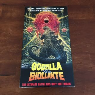 Godzilla Vs.  Biollante Vhs Horror Monster Hbo Video 1989 Very Good Rare