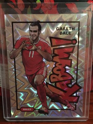 2017 - 18 Panini Select Soccer Kaboom Gareth Bale Wales Rare